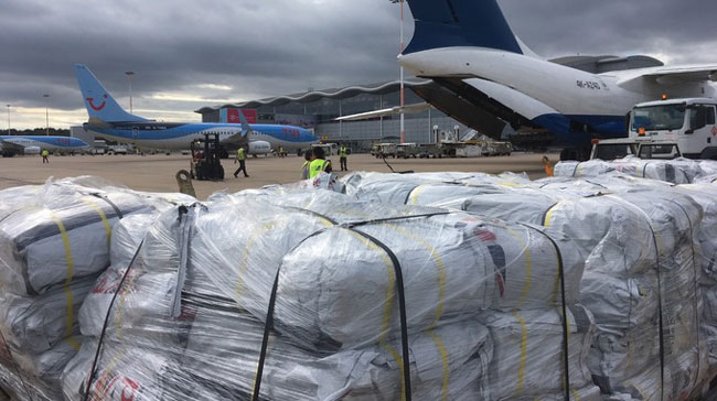 Urgent aid leaves Doncaster Sheffield Airport bound for communities in Indonesia 2018